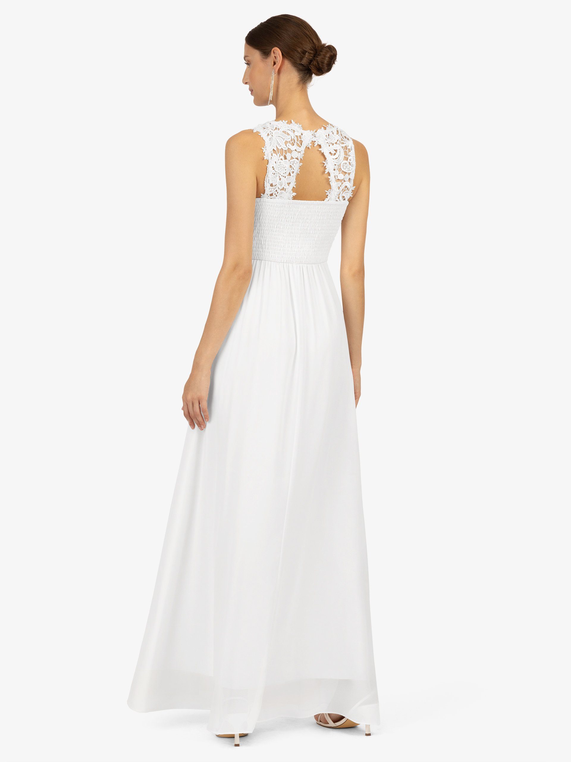 Kraimod Abendkleid mit Mesh und Spitze