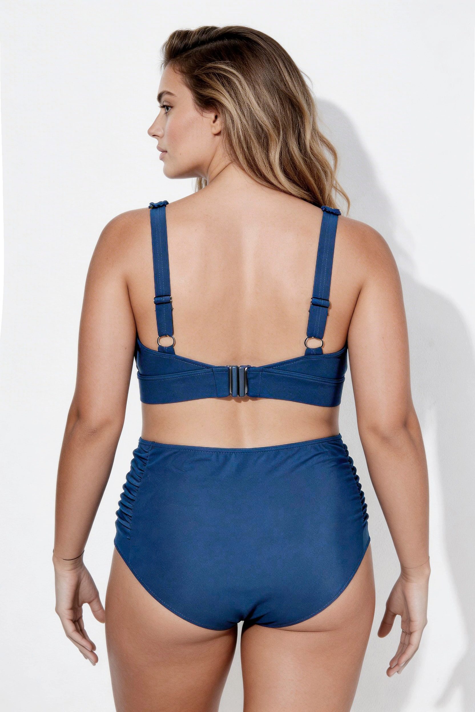 Ulla Popken Bustier-Bikini Bikini Zierband Softcups Träger verstellbar