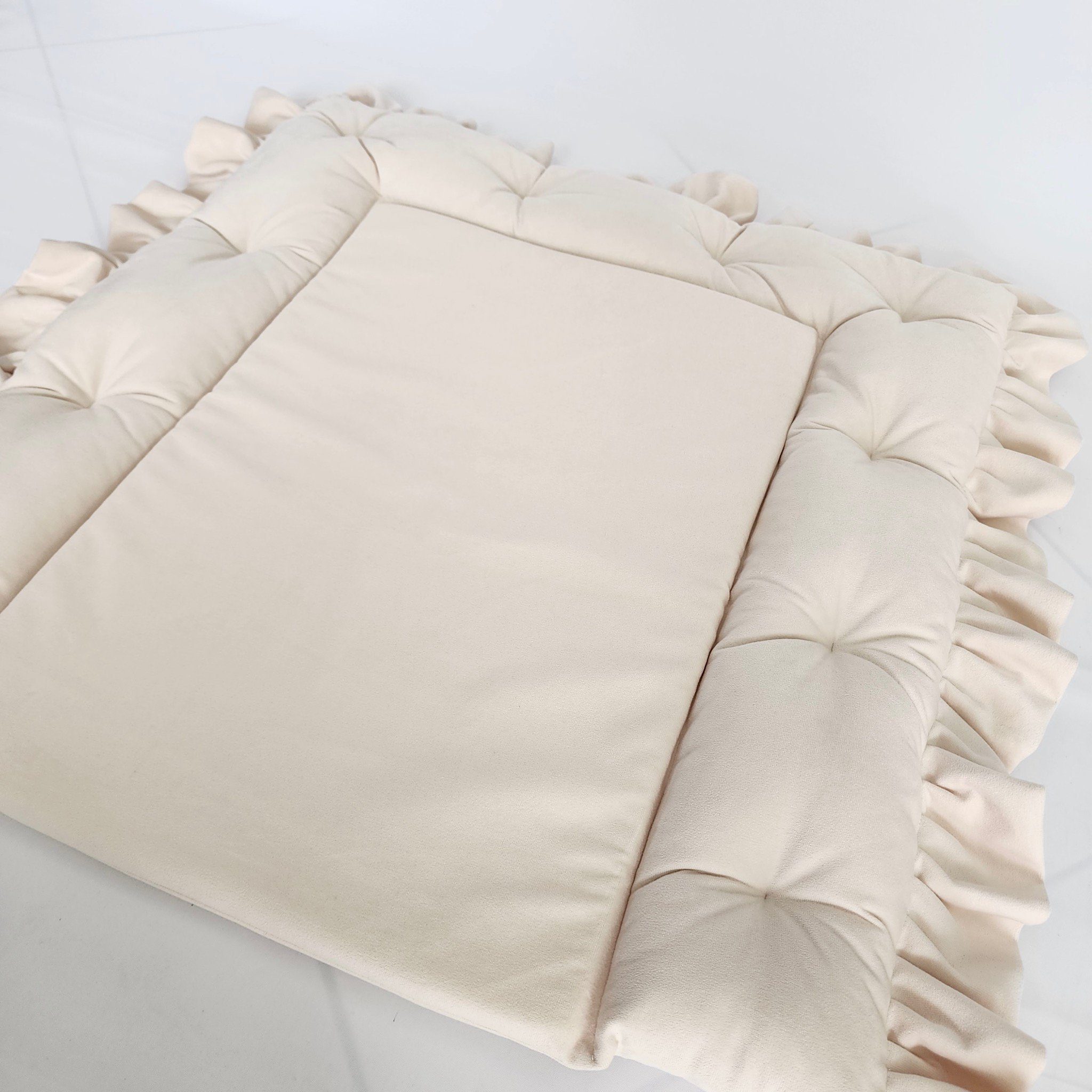 Baby Fancyroom Wickelauflage Samt Wickelauflage mit Rüschen Wickelunterlage günstig online kaufen