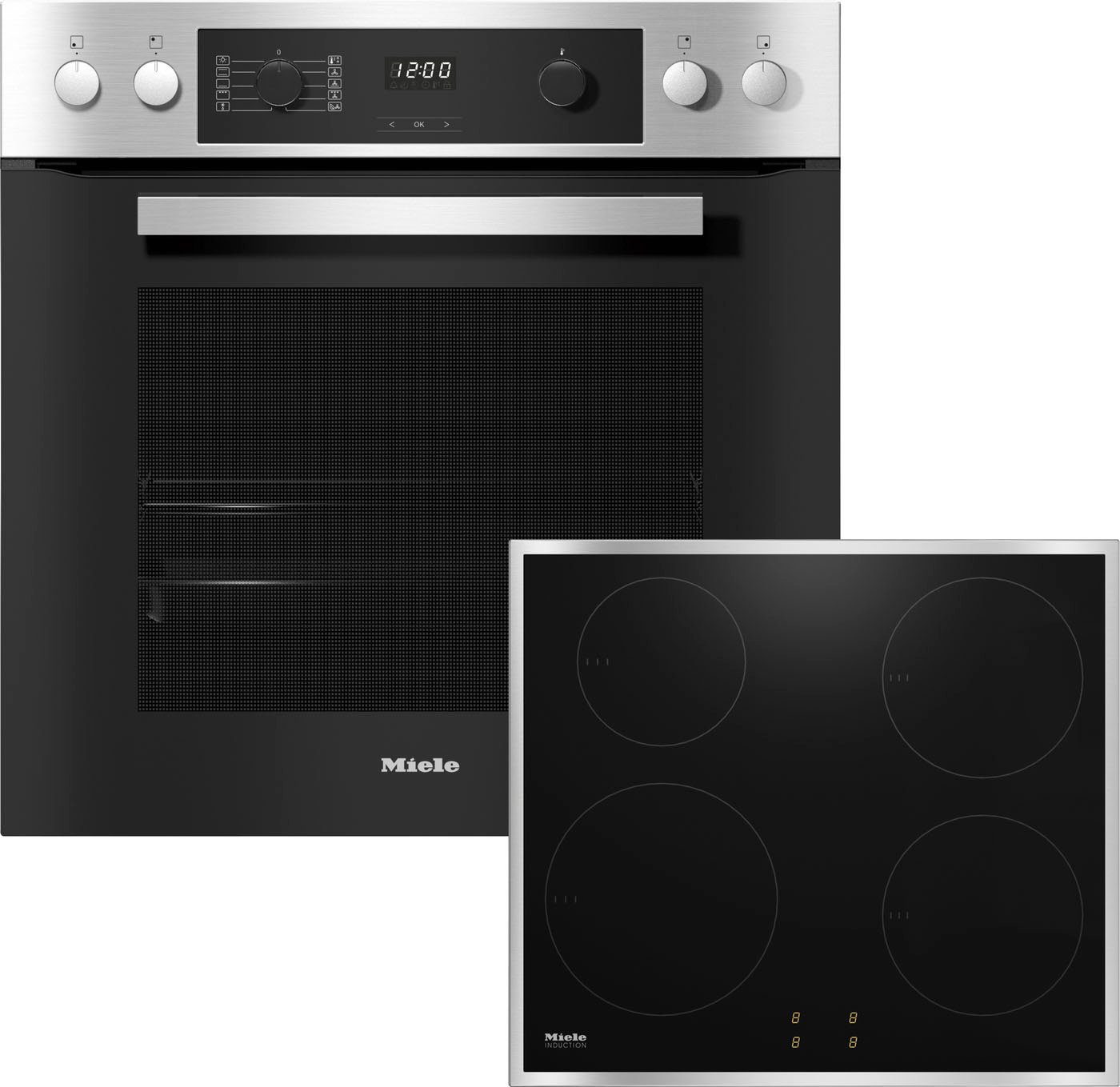 Miele Induktions Herd-Set H 2269-1 I Active mit KM 7001 FR, mit Vollauszug