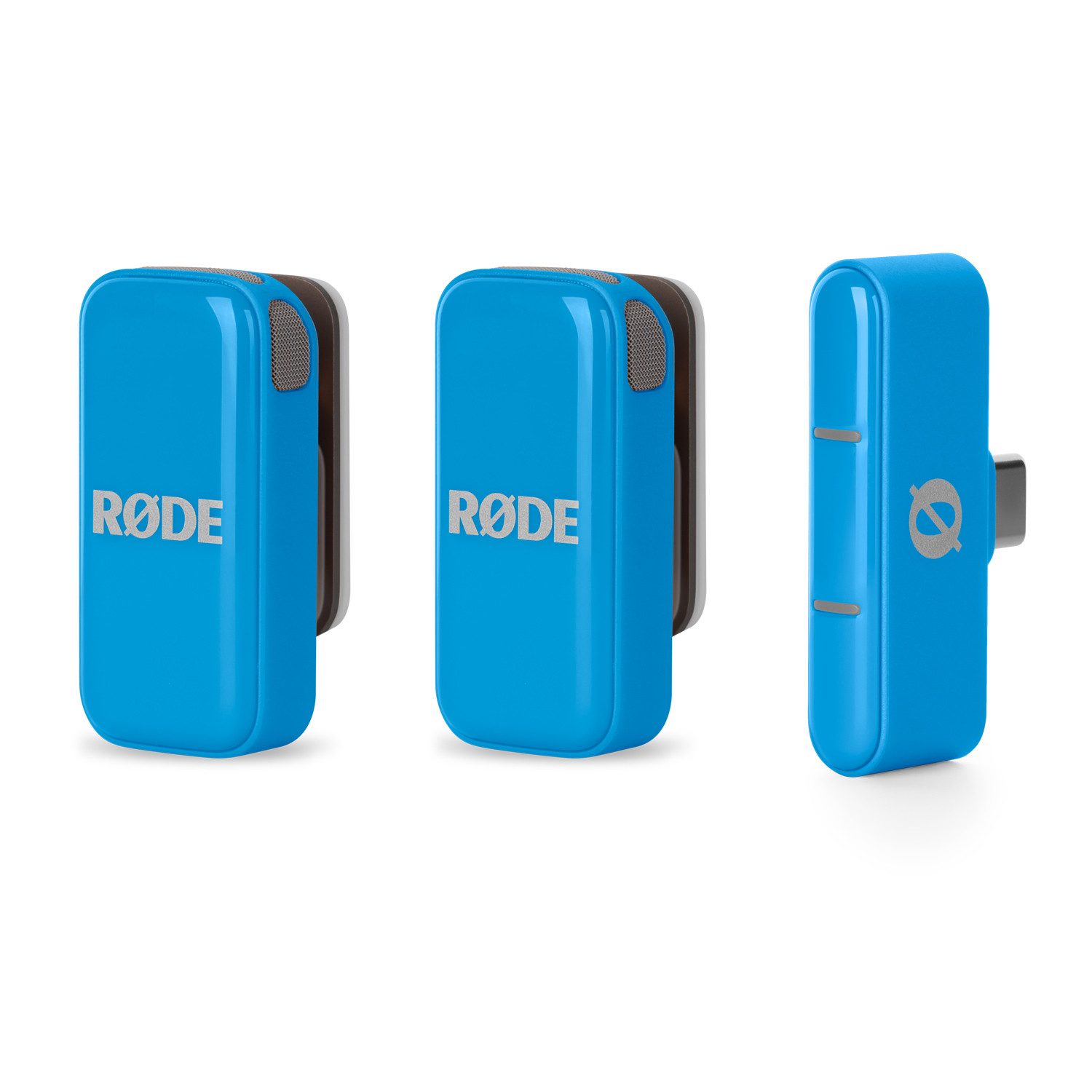 RØDE Rode Wireless Micro Drahtloses Mikrofon-System USB-C Blau Digitales Aufnahmegerät (Drahtlos-Mikrofonsystem für Smartphones mit USB-Typ-C)