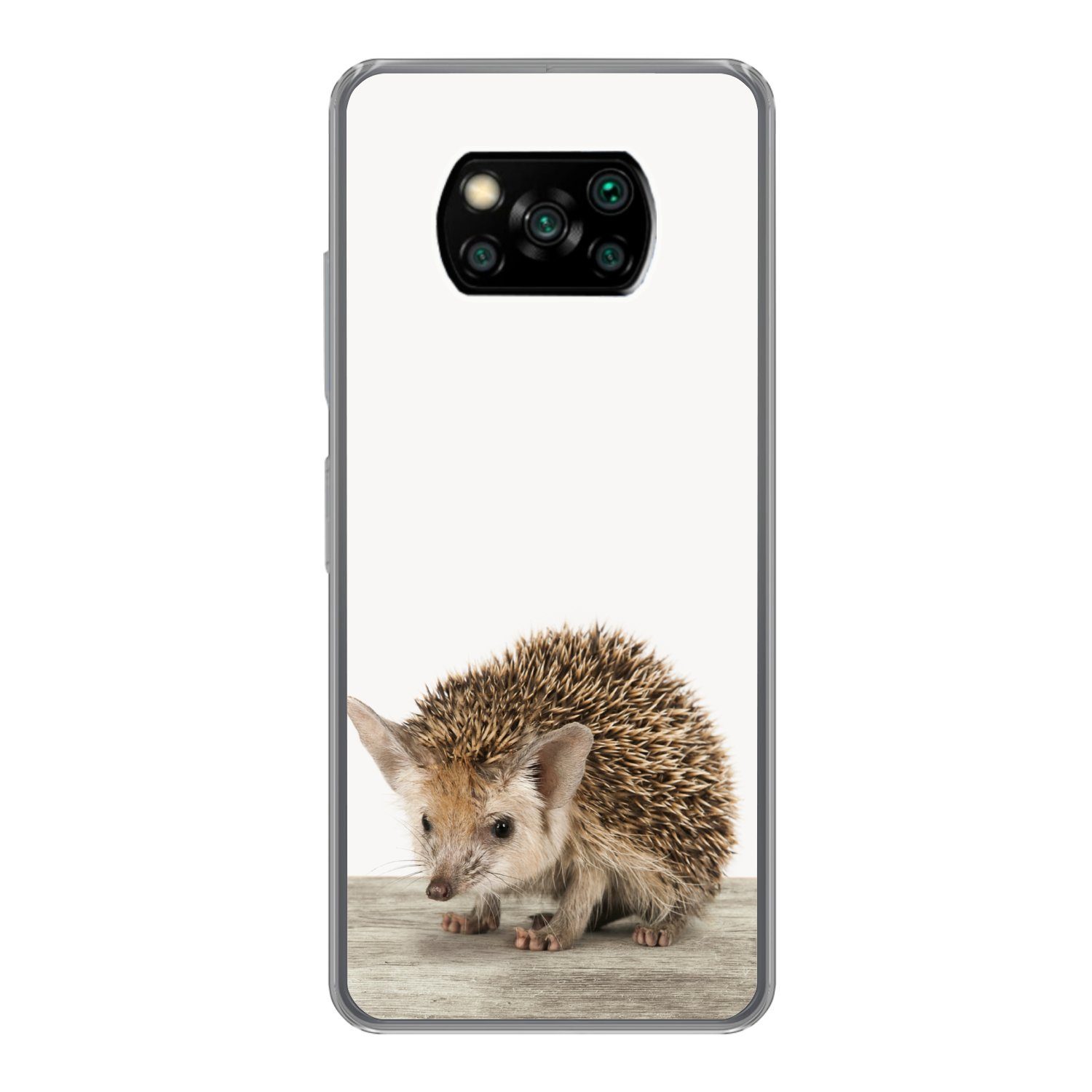 MuchoWow Handyhülle für Xiaomi Poco X3 NFC Igel - Tiere - Jungen - Mädchen, Phone Case, Silikon, Schutzhülle Dünn