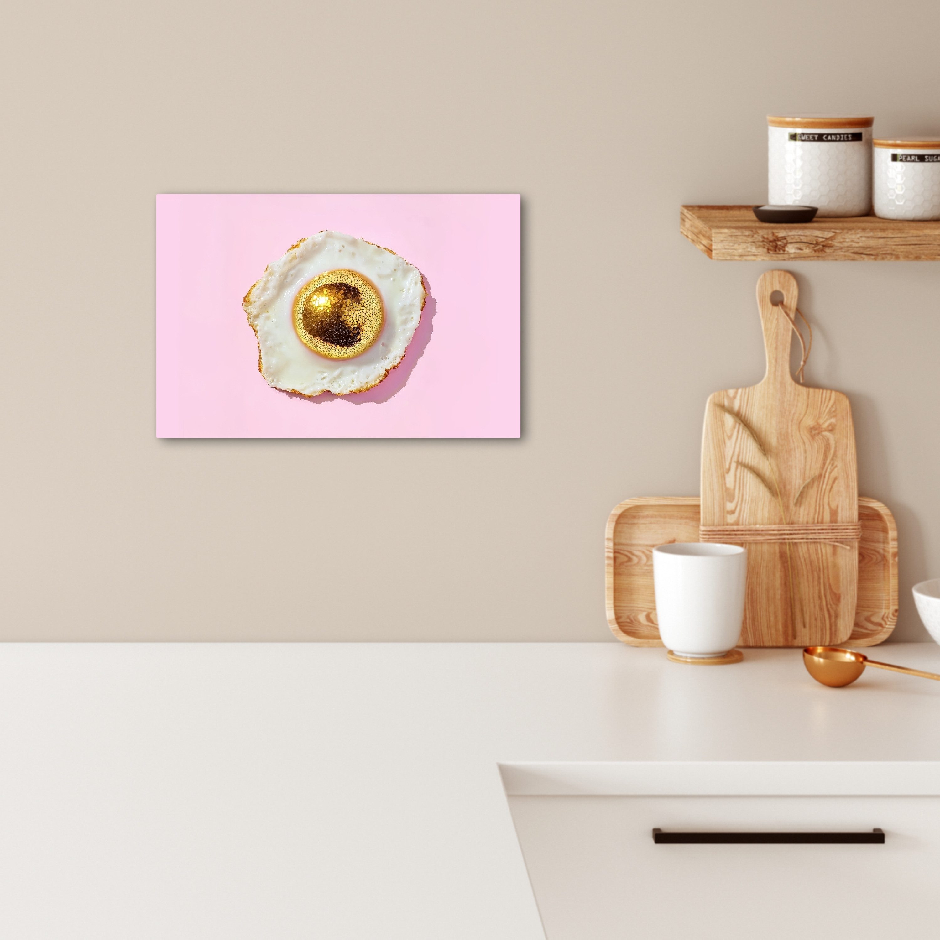 OneMillionCanvasses® Leinwandbild Ei - Disco - günstig online kaufen