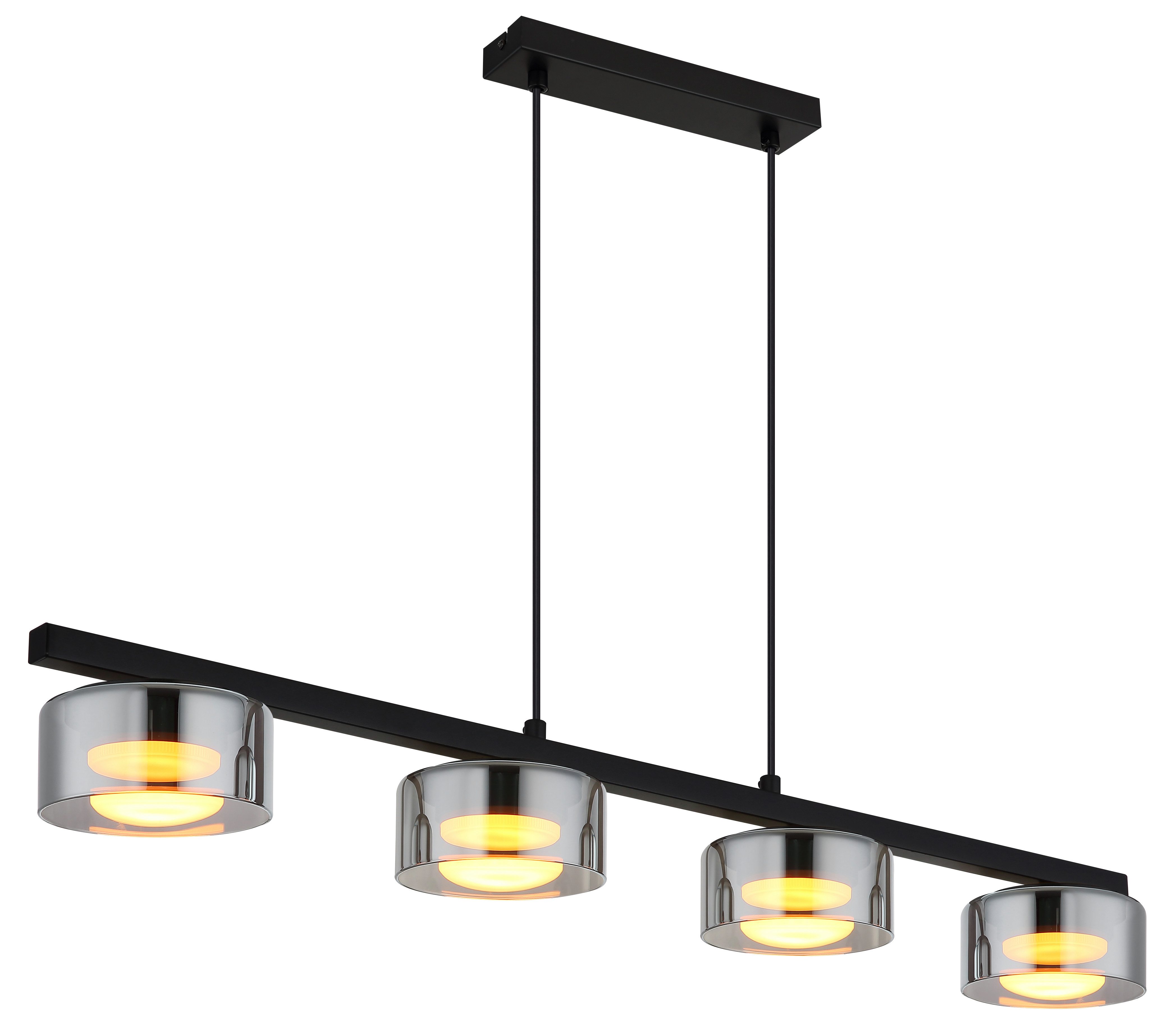 GLOBO LIGHTING Hängeleuchte HIGGINS, LED fest integriert, Extra-Warmweiß, Hängelampe Esszimmer-Leuchte Esstischleuchte Wohnzimmer