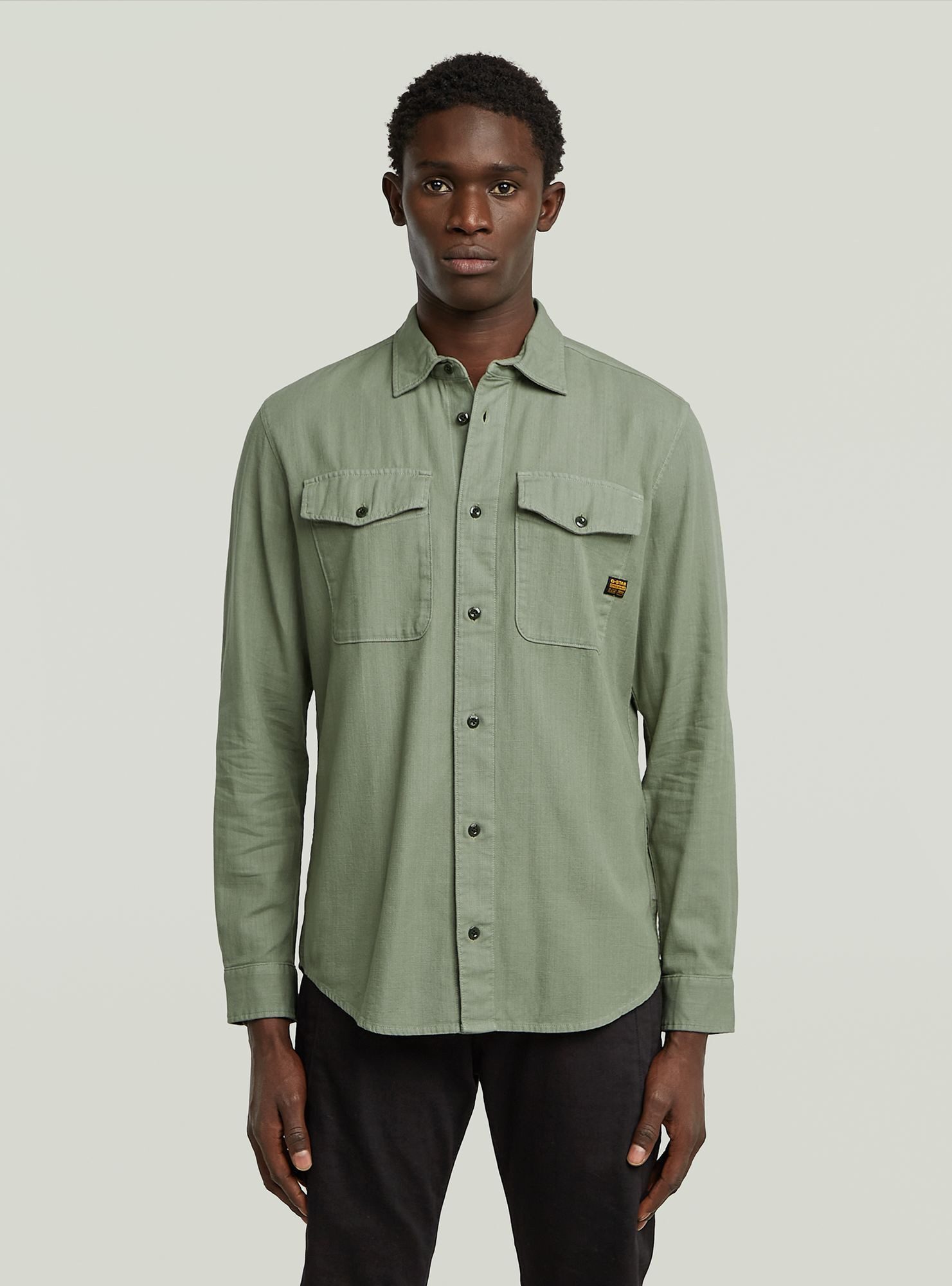 Langarmshirt Marine Slim Hemd