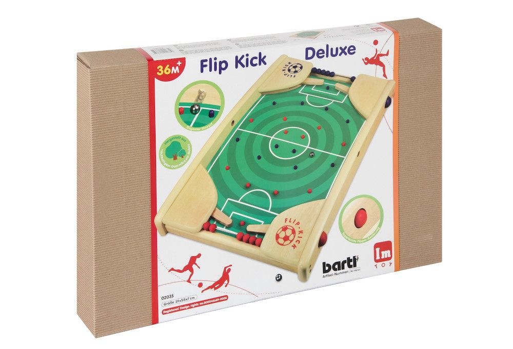 Bartl Tischfußballspiel Flip Kick Deluxe (Set, 1-tlg., 1), sehr stabil, gewölbte Spielfläche