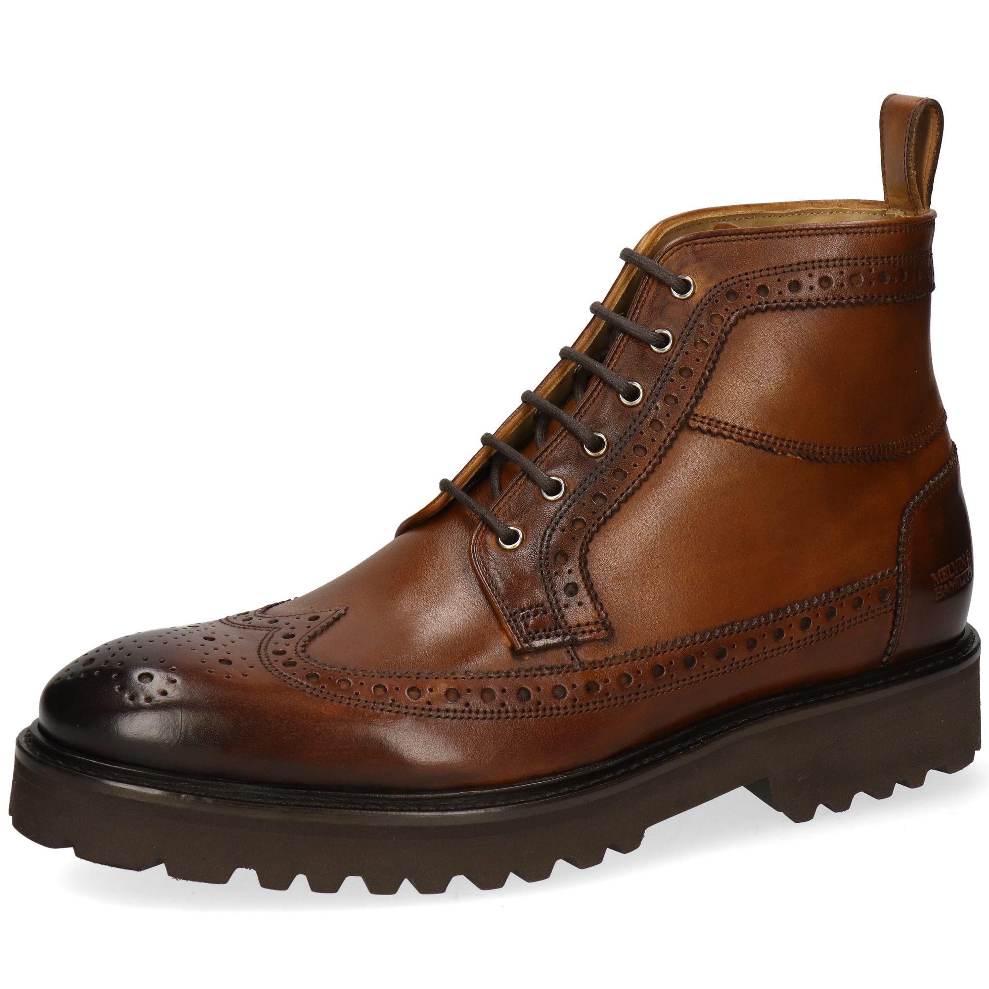 Melvin & Hamilton Matthew 9 Leder-Stiefeletten für Herren Stiefelette Flache Absätze, Echtes Leder, Vegetabile Gerbung
