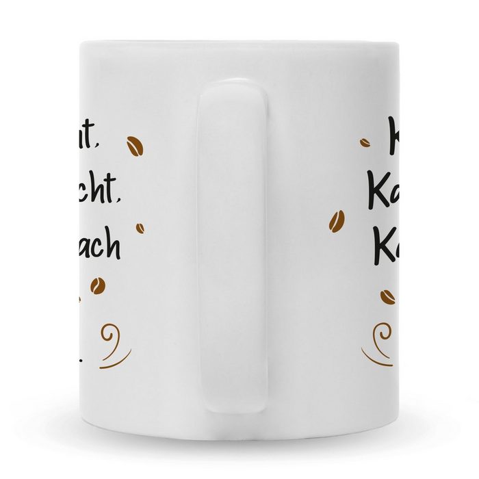 GRAVURZEILE Tasse Bedruckte Tasse mit Spruch Kaffee redet nicht