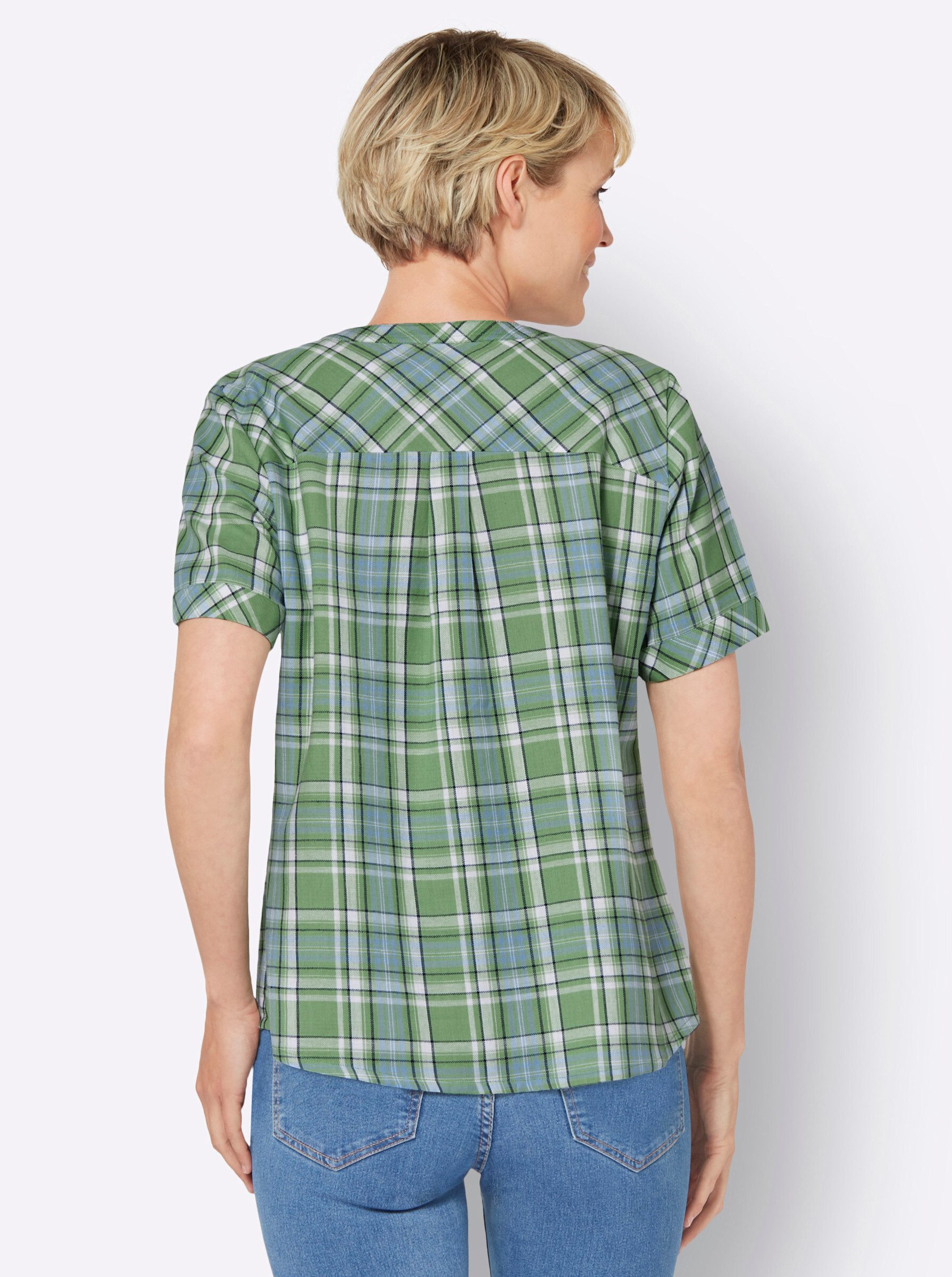 Sieh an! Klassische Bluse Karobluse günstig online kaufen