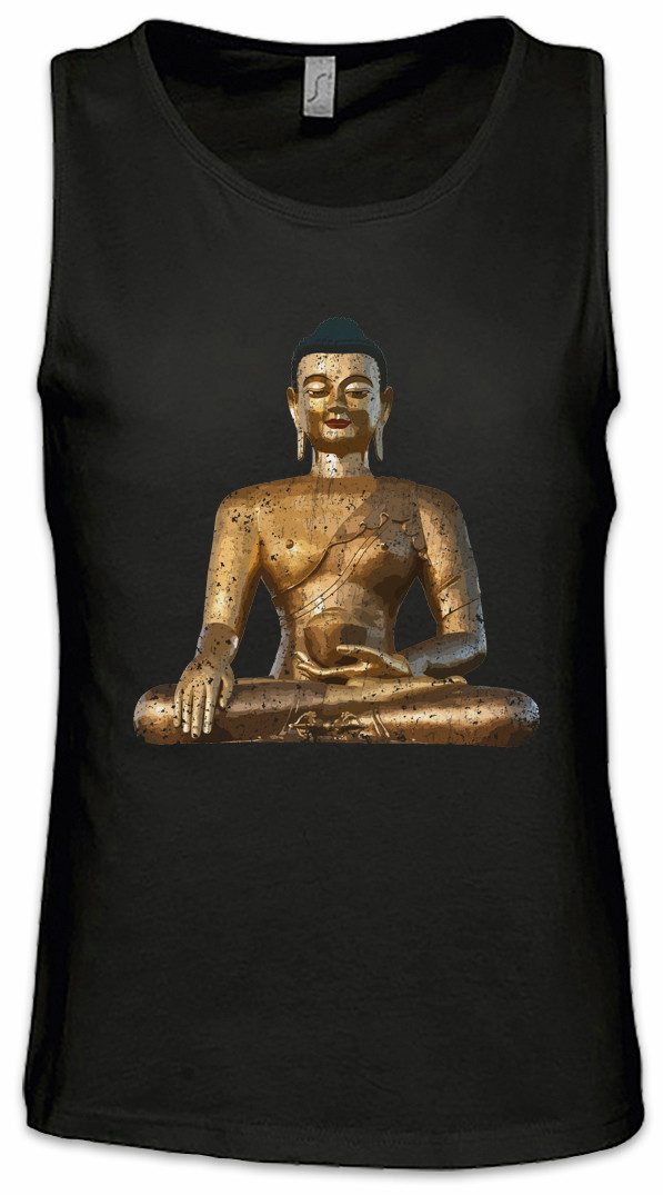 Tanktop Thai Buddha Vintage Ärmelloses T-Shirt Thailand Therevada Yantra