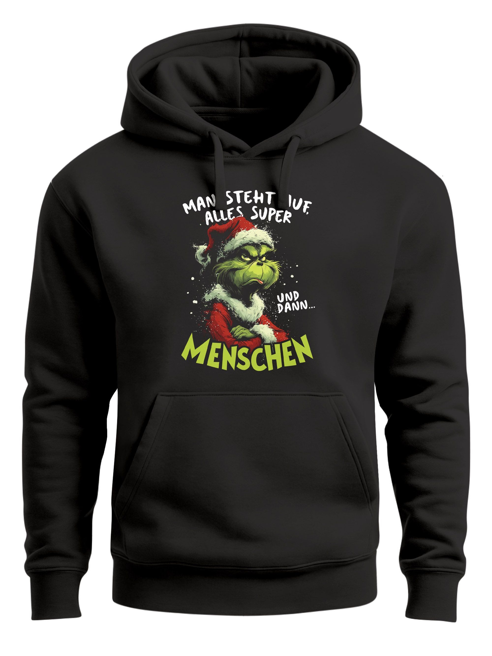 Hoodie Hoodie Herren Weihnachten Kapuzen-Pullover Spruch Weihnachtsmuffel