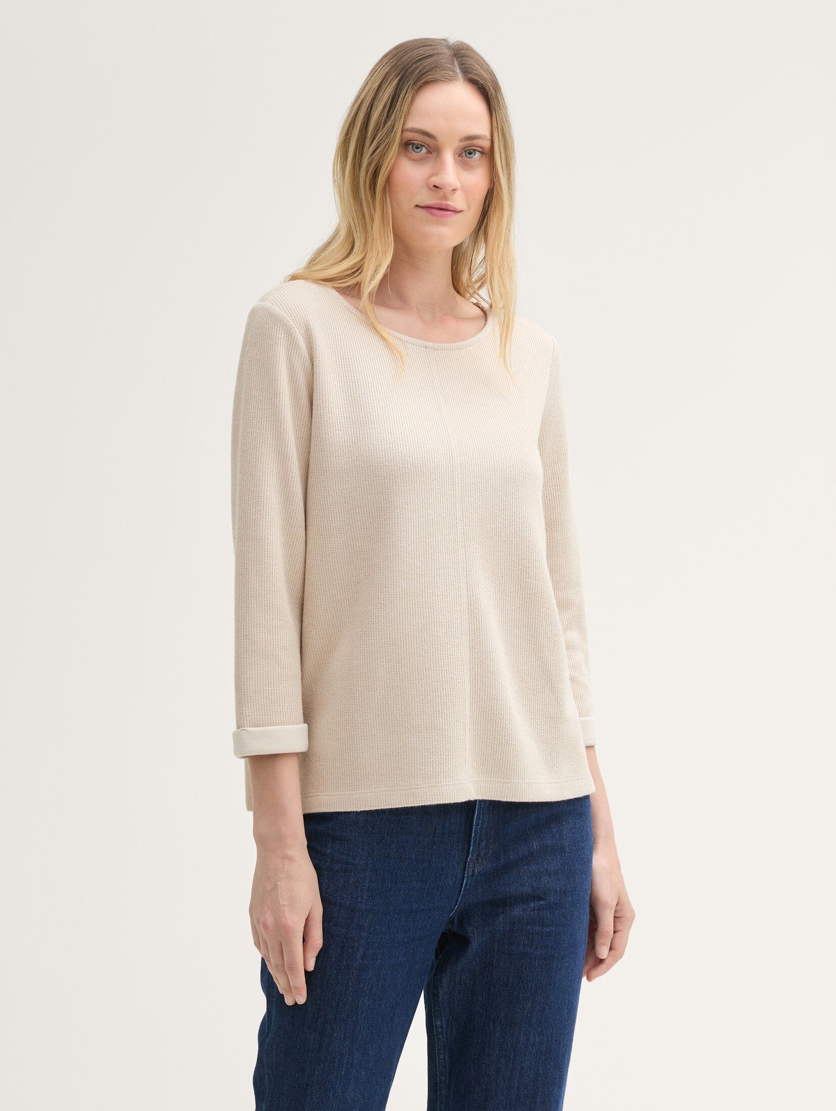 TOM TAILOR Sweatshirt in Melange Optik günstig online kaufen