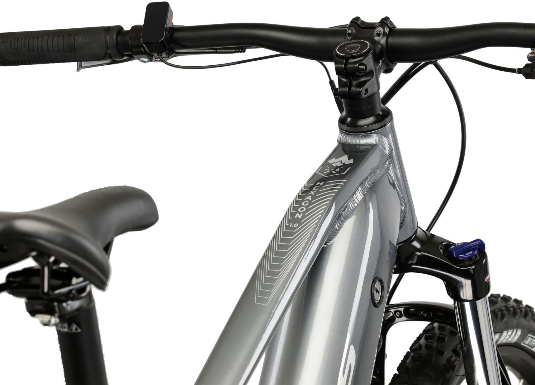Kross E-Bike Mountainbike KROSS E-MTB Hexagon Boost 1.0 522 29 Zoll grau, 8 Gang Shimano ESSA U2000 Schaltwerk, Kettenschaltung, Heckmotor, 522 Wh, Pedelec, Elektrofahrrad für Damen und Herren, MTB