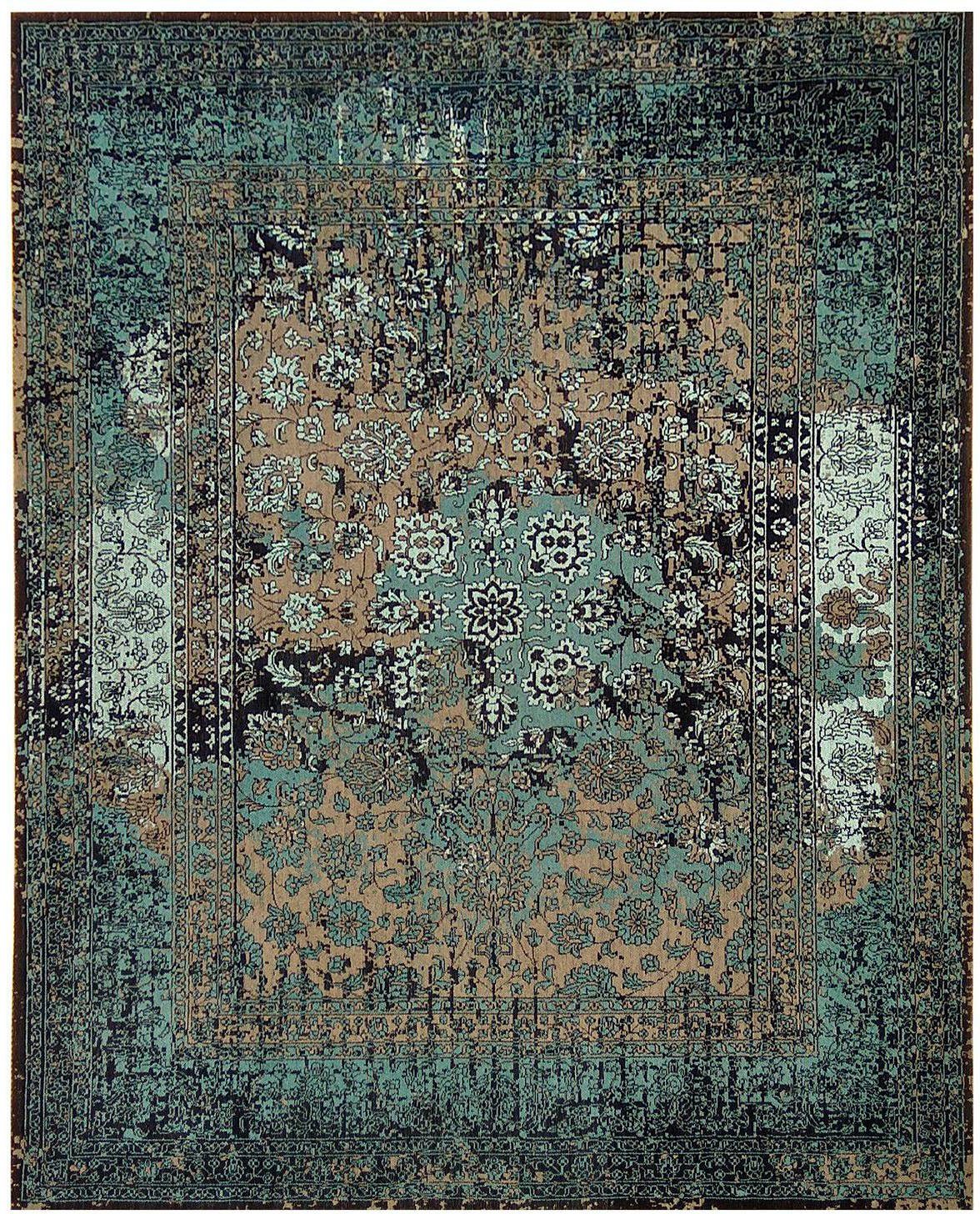 Teppich Vintage Manhattan Morgenland Rechteckig Hohe 6 Mm Handarbeit Viskose Shabby Wohnzimmer Online Kaufen Otto
