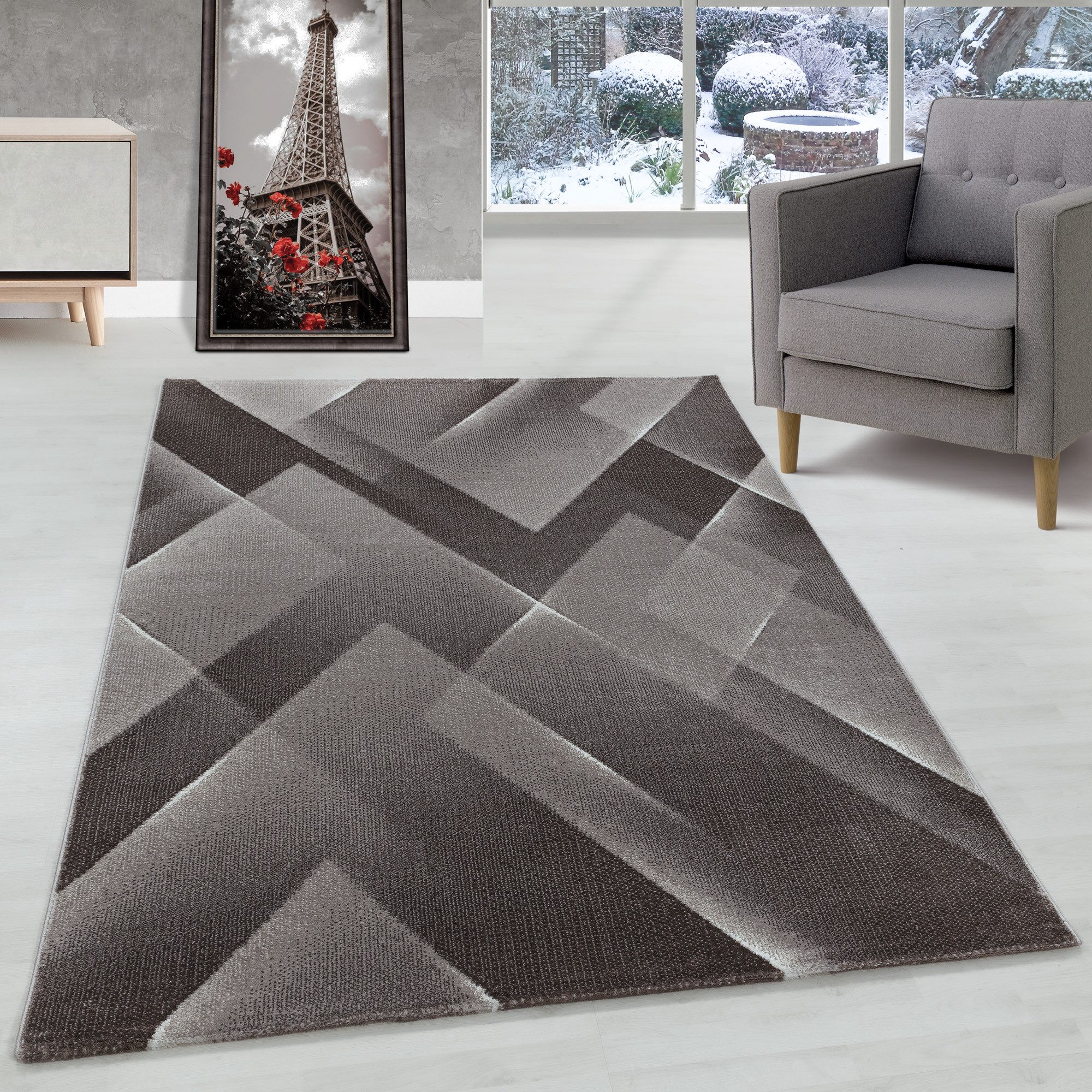 Carpettex Designteppich Abstrakt Design, Rechteckig, Höhe: günstig online kaufen