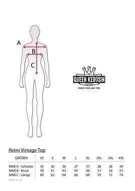 QueenKerosin Blusentop in Wickeloptik