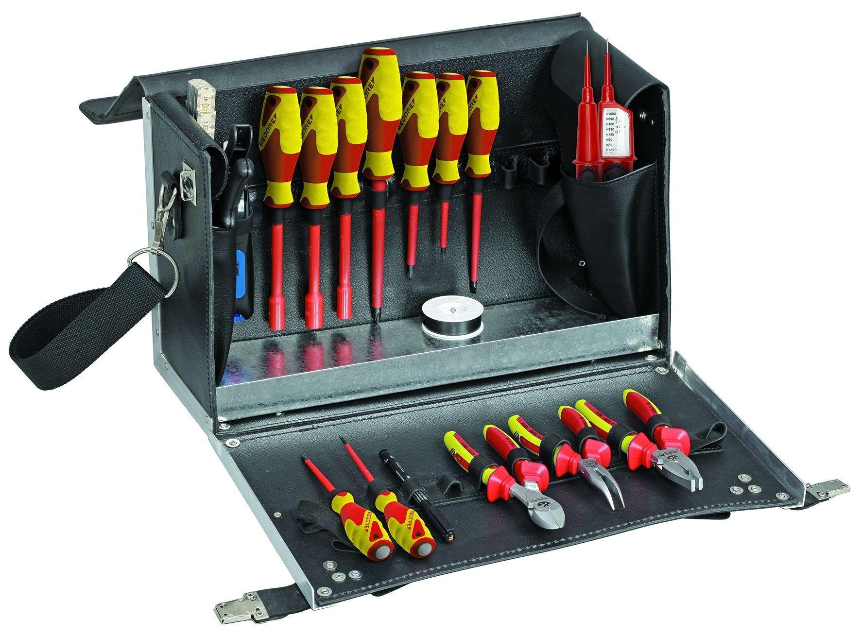 Gedore Werkzeugkoffer 1091 Elektro-Werkzeugkoffer 18-teilig
