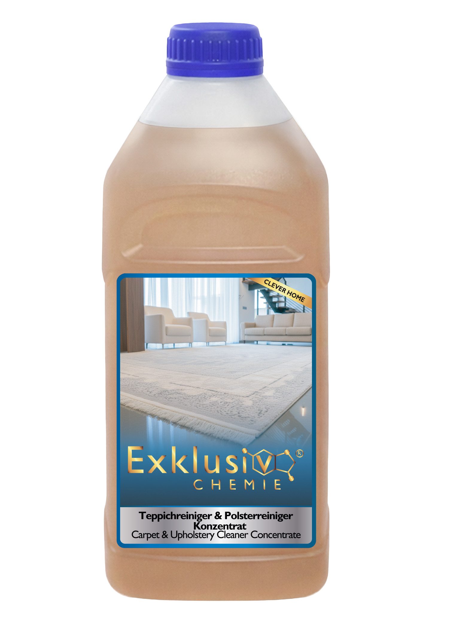 Exklusiv Chemie GmbH Teppichreiniger 1000ml Teppichreiniger (Teppichreiniger Konzentrat 1L)