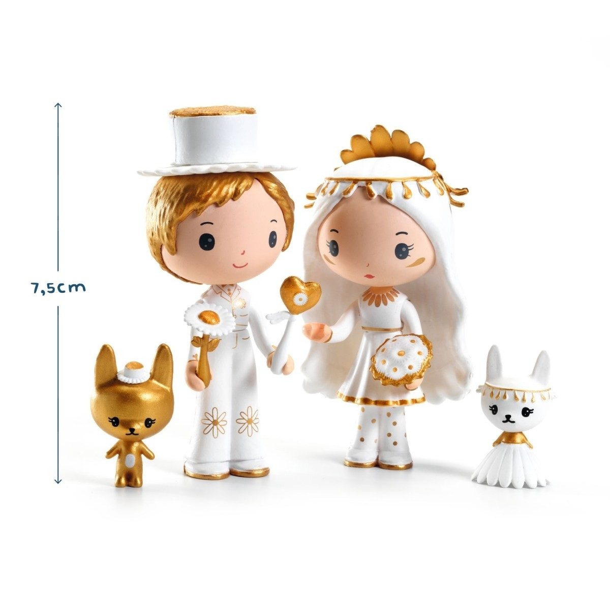 DJECO Spiel Tinyly: Marguerite & Léoplold Spielset für Kinder, Tinyly: Marguerite & Léoplold, Spielset