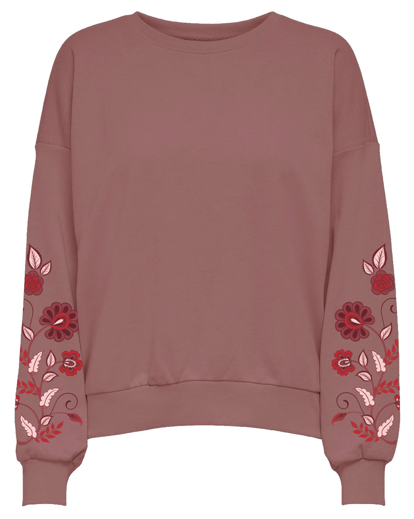 ONLY Sweatshirt ONLBROOKE L/S O-NECK FLOWER SWT günstig online kaufen