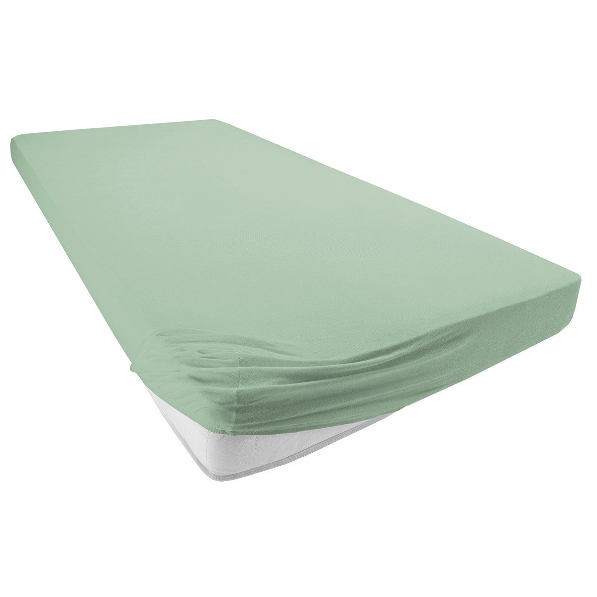 Visaggio Spannbettlaken Jersey aus 100% Baumwolle Boxspringbett / Wasserbett Spannbetttuch, Jersey, Gummizug: rundum, Spannbettlaken, für Matratzenhöhen bis 32 cm, Steghöhe 40 cm