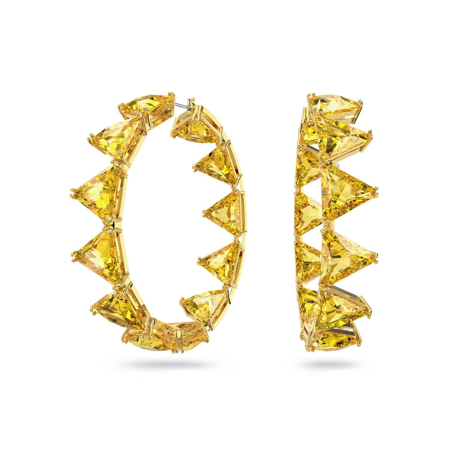 Swarovski Paar Creolen Ortyx gelb...