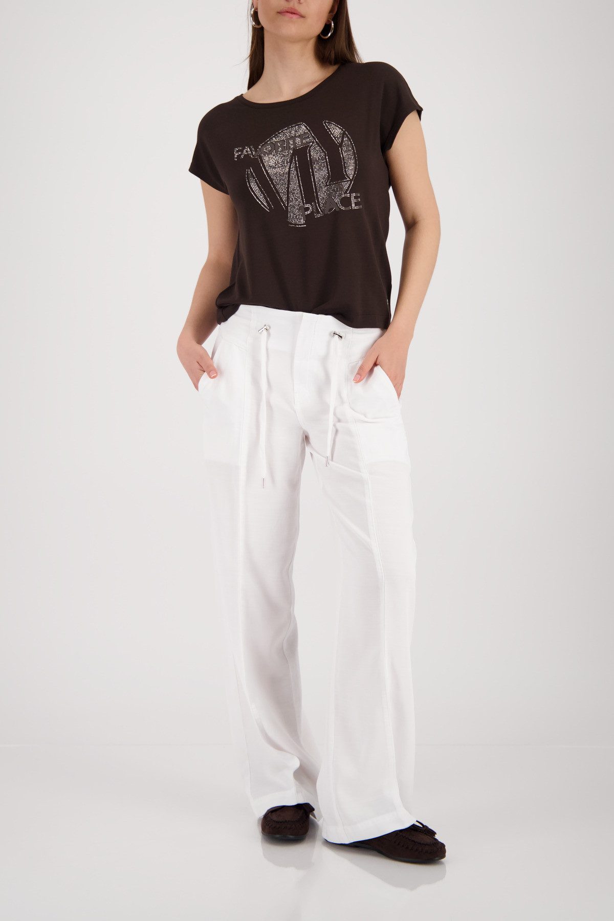 Monari T-Shirt Shirt Schmuck Regular fit mit Strasssteinen – Bild 5 von 5