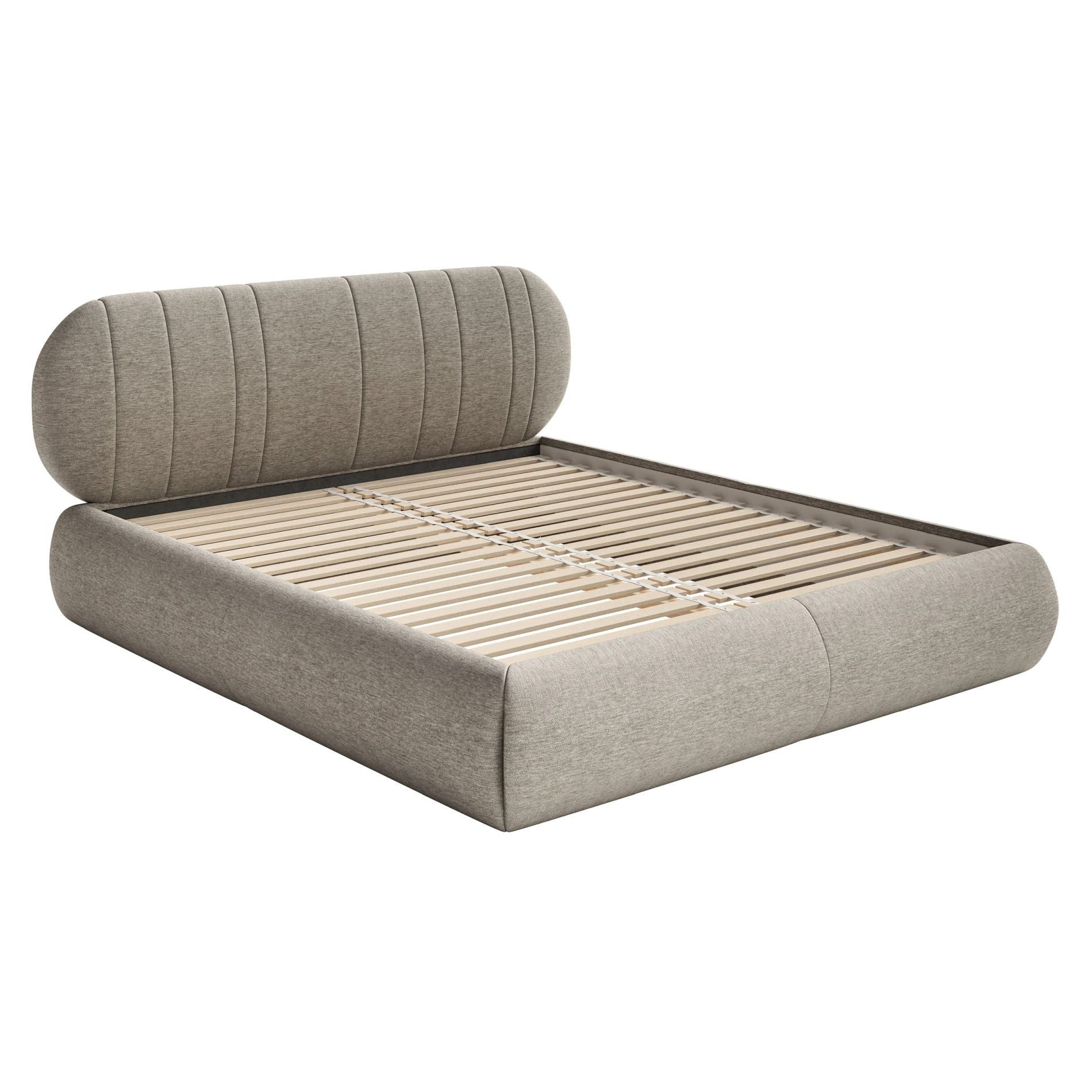 Selsey Polsterbett ASMELIO, Doppelbett mit Rollrost und Kopfteil