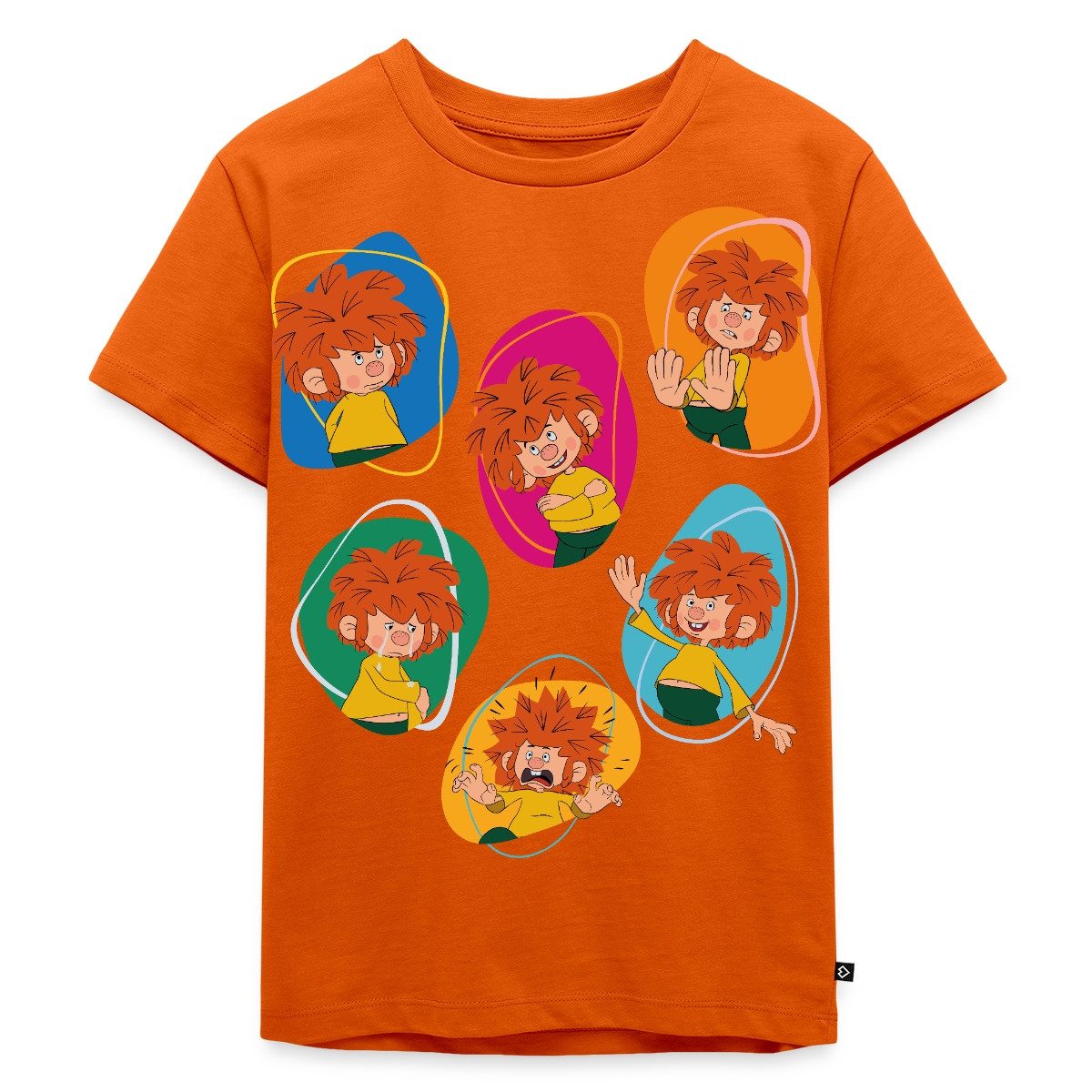 T-Shirt Pumuckl Zeigt Verschiedene Emotionen Kinder Premium T-Shirt