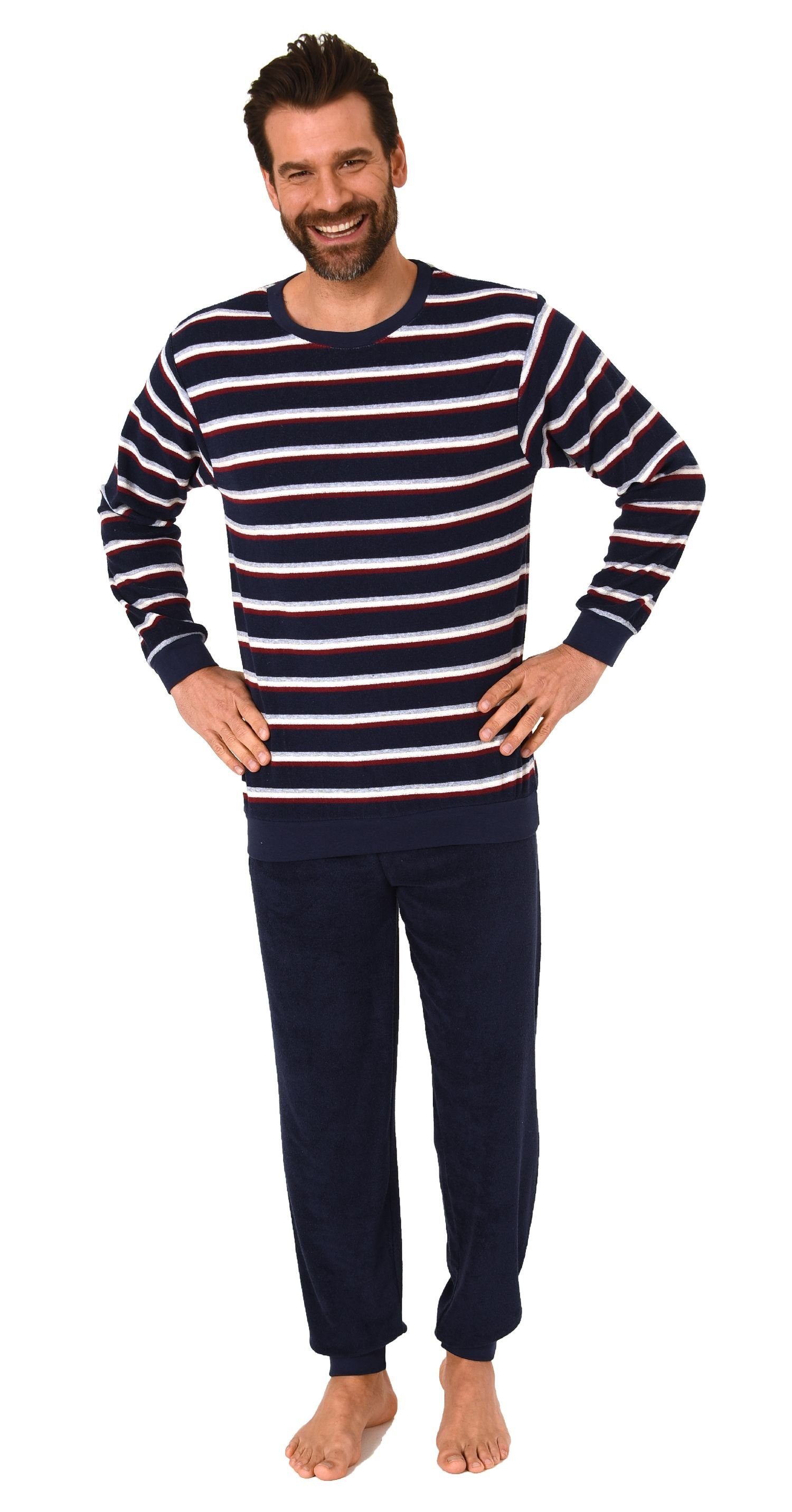 Normann Pyjama Herren Frottee Schlafanzug mit günstig online kaufen