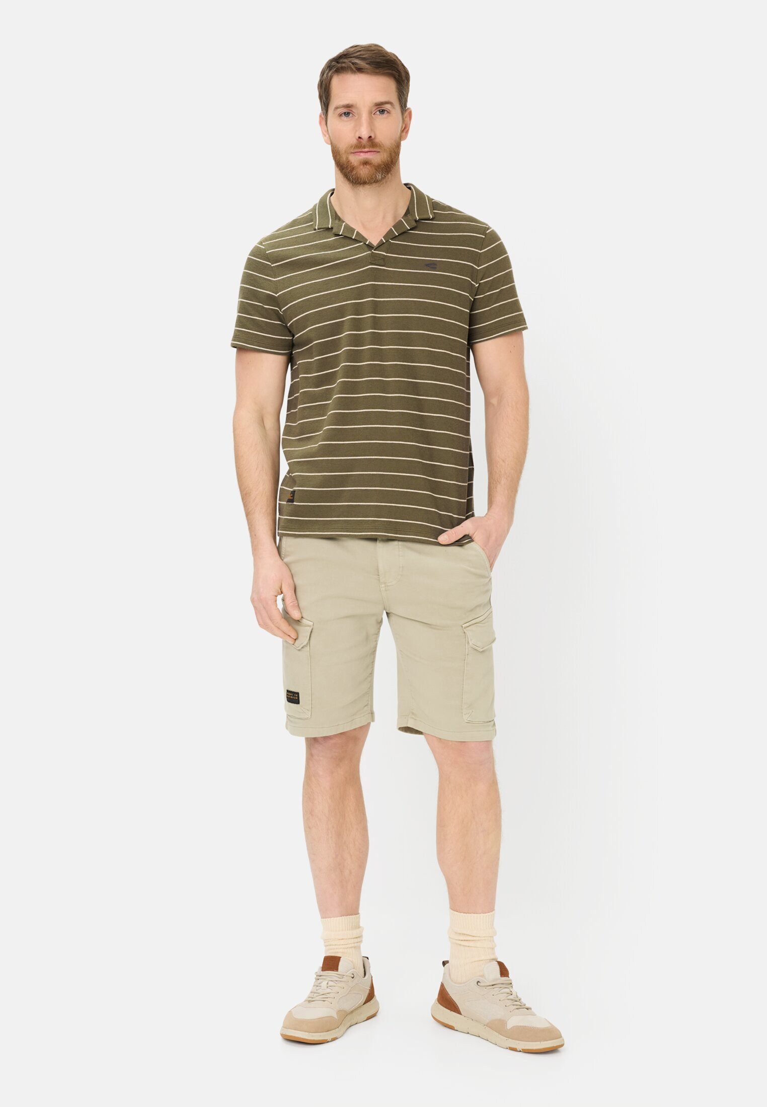 camel active Poloshirt mit kontrastierenden Details Kurzarm Shirts_Poloshirt