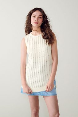 Next Stricktop Gestricktes Grunge Tanktop mit Muster (1-tlg)