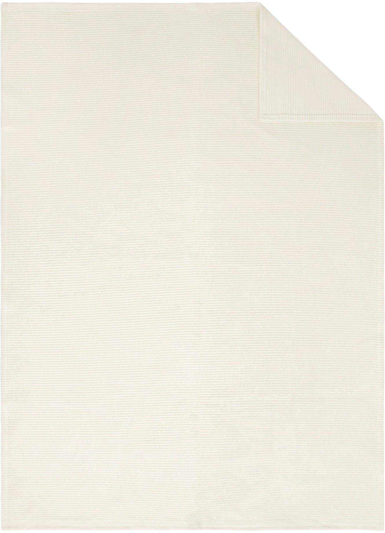 Wohndecke Wohndecke Cordoba, IBENA, Mit trendiger Cord-Struktur, made in Germany