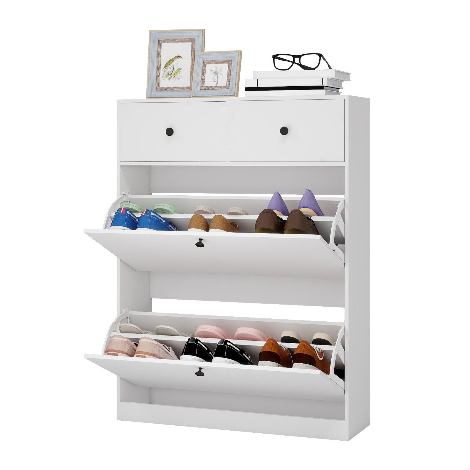 Puluomis Schuhschrank Schuhkipper mit 2 Schublade, günstig online kaufen