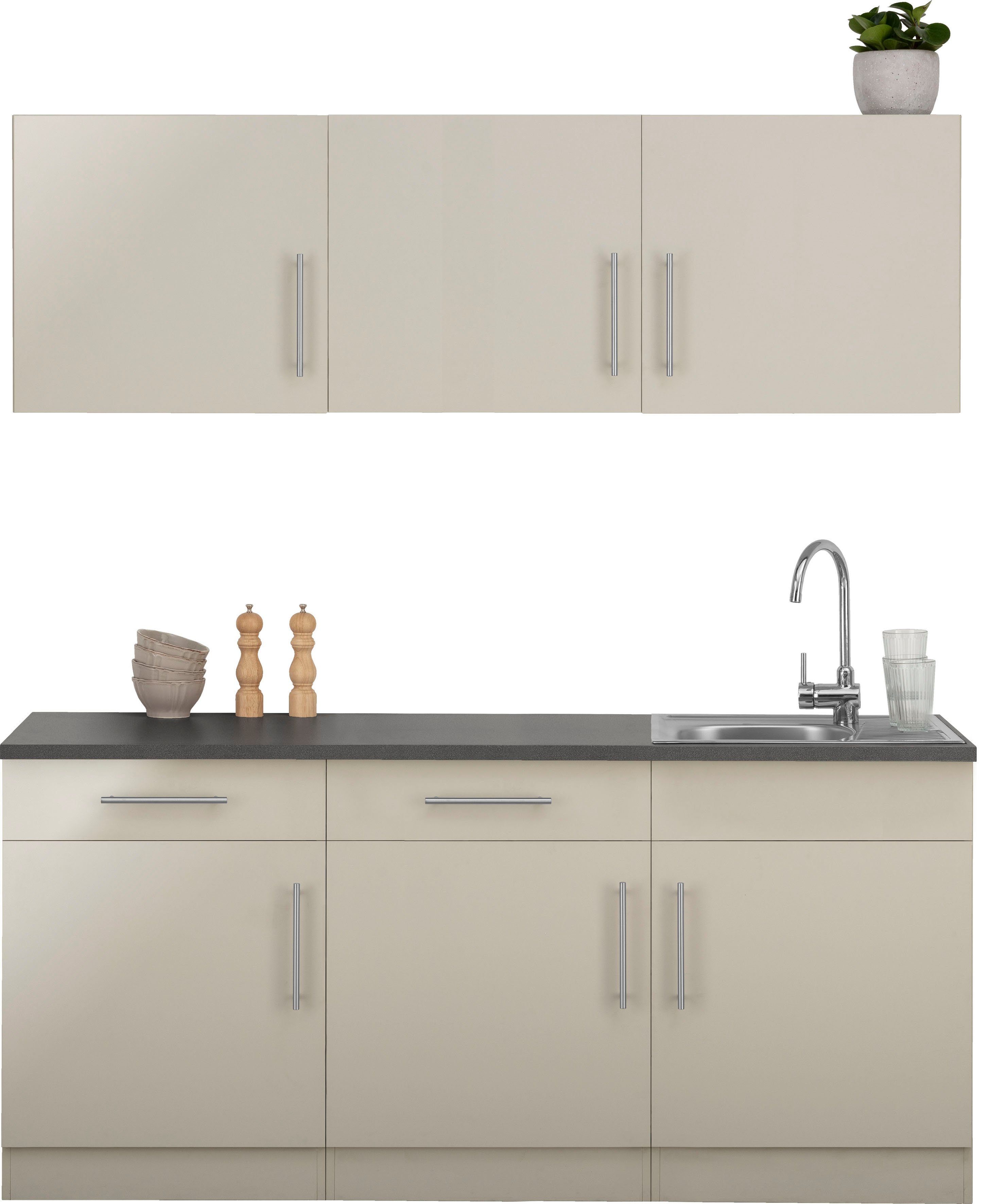 wiho Küchen Küche Cali, ohne E-Geräte, Breite 180 cm