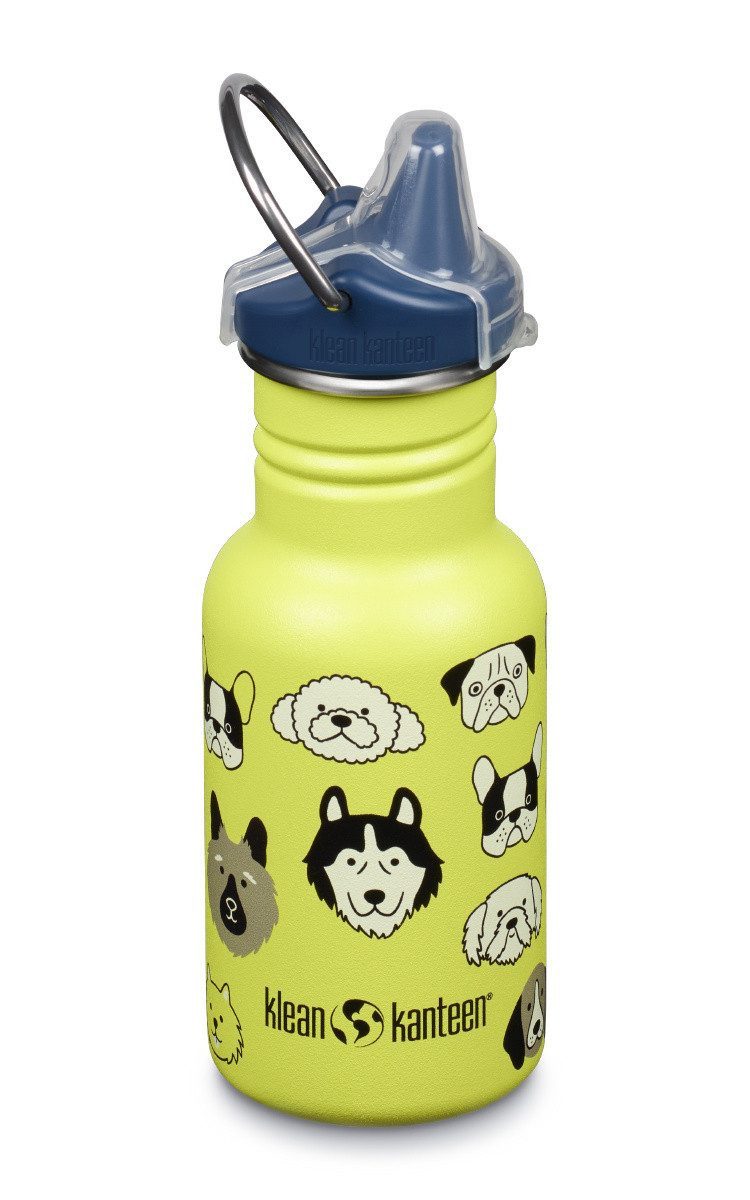 Klean Kanteen Trinkflasche Klean Kanteen Edelstahl Trinkflasche Kid Classic 355ml Sippy Cap Dogs