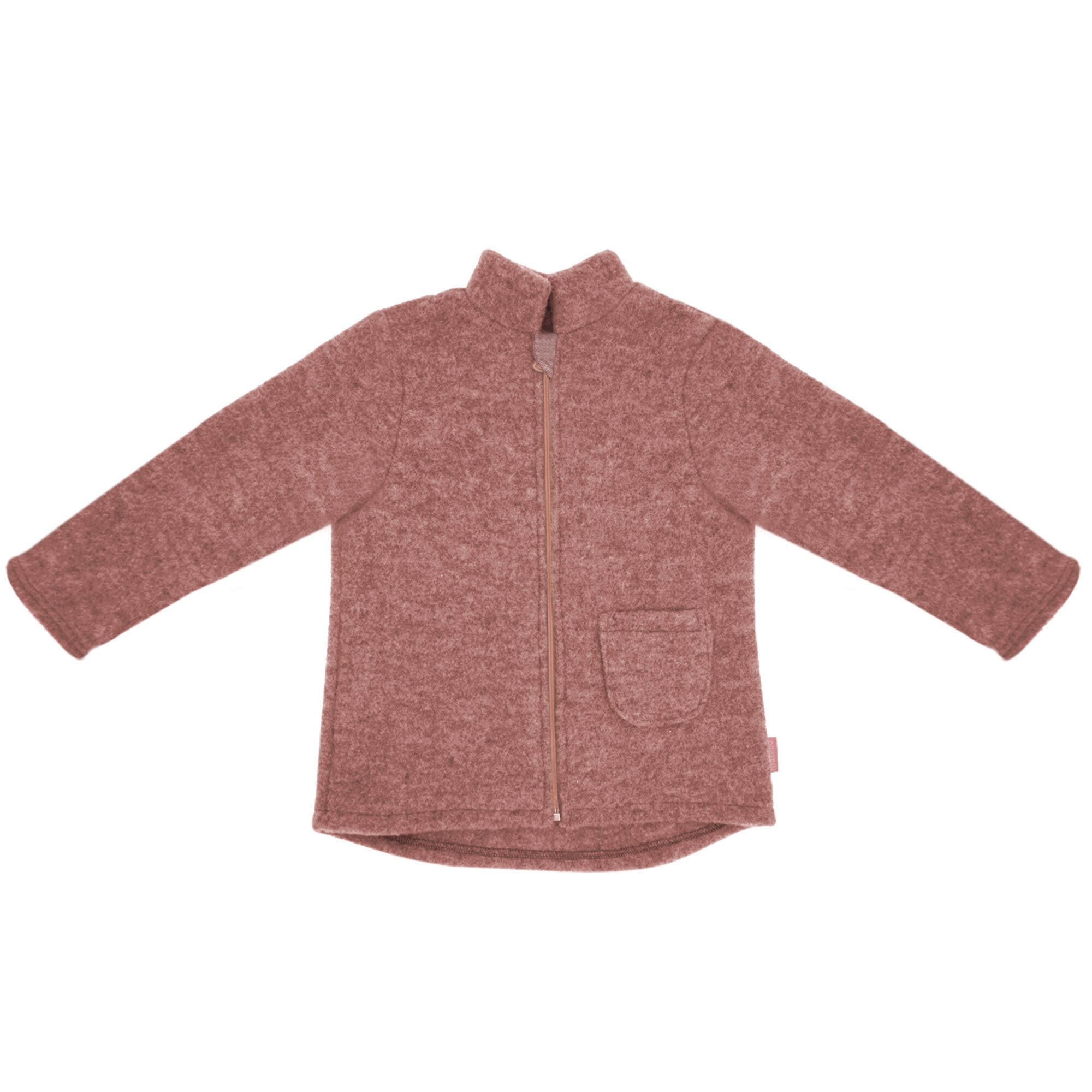 MAXIMO Fleecejacke GOTS MINI-Jacke, Wollfleece Reißverschluss, Jersey (1-St) Wollfleece