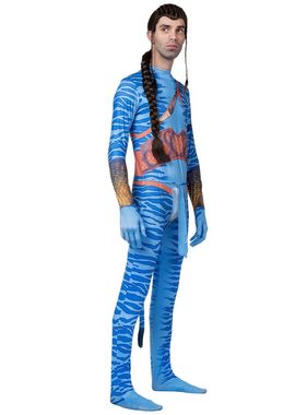 Maskworld Kostüm Blauer Stammeskrieger Kostüm für Männer, Na'wie cool ist das denn?! Wasserblaues Filmkostüm im Stil des große