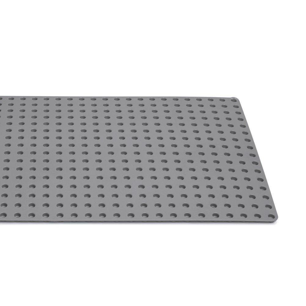 Katara Große Grundbauplatte, 32x16 Noppen, 51cm x 26cm Konstruktionsspielsteine, (1er Set), Grau, 100% Kompatibel Hubelino, Papimax, Unico Plus, LEGO® Duplo
