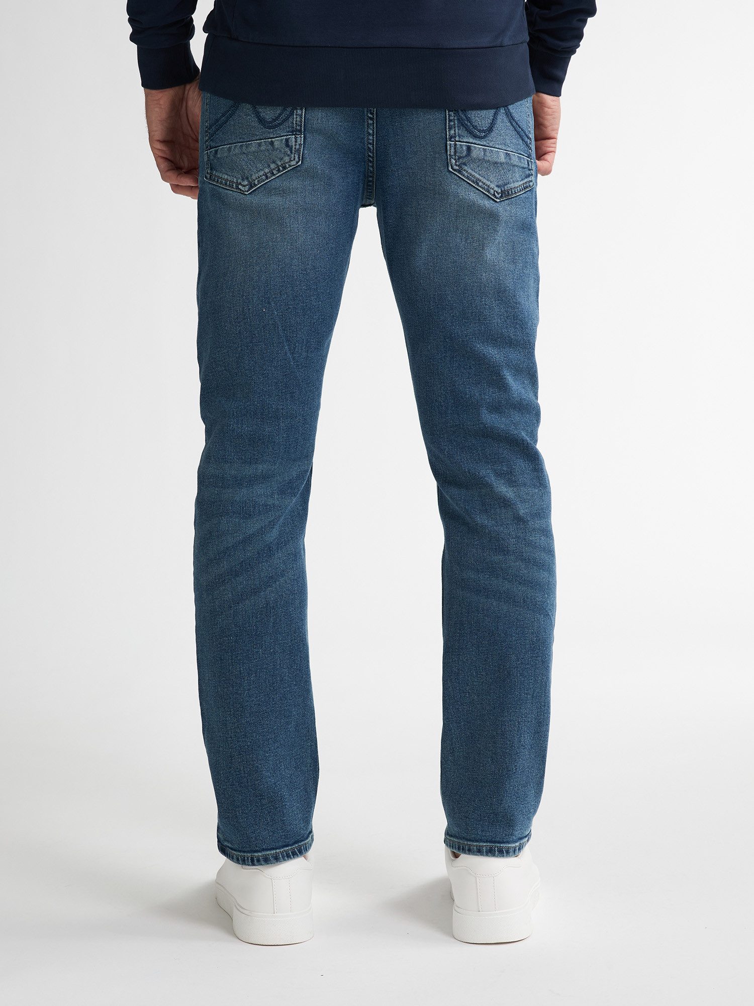 Petrol Industries Straight-Jeans mit optisch 2teiliger Gesäßtasche