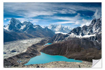 Posterlounge Wandfolie Editors Choice, Berge mit See im Himalaya, Nepal, Fotografie
