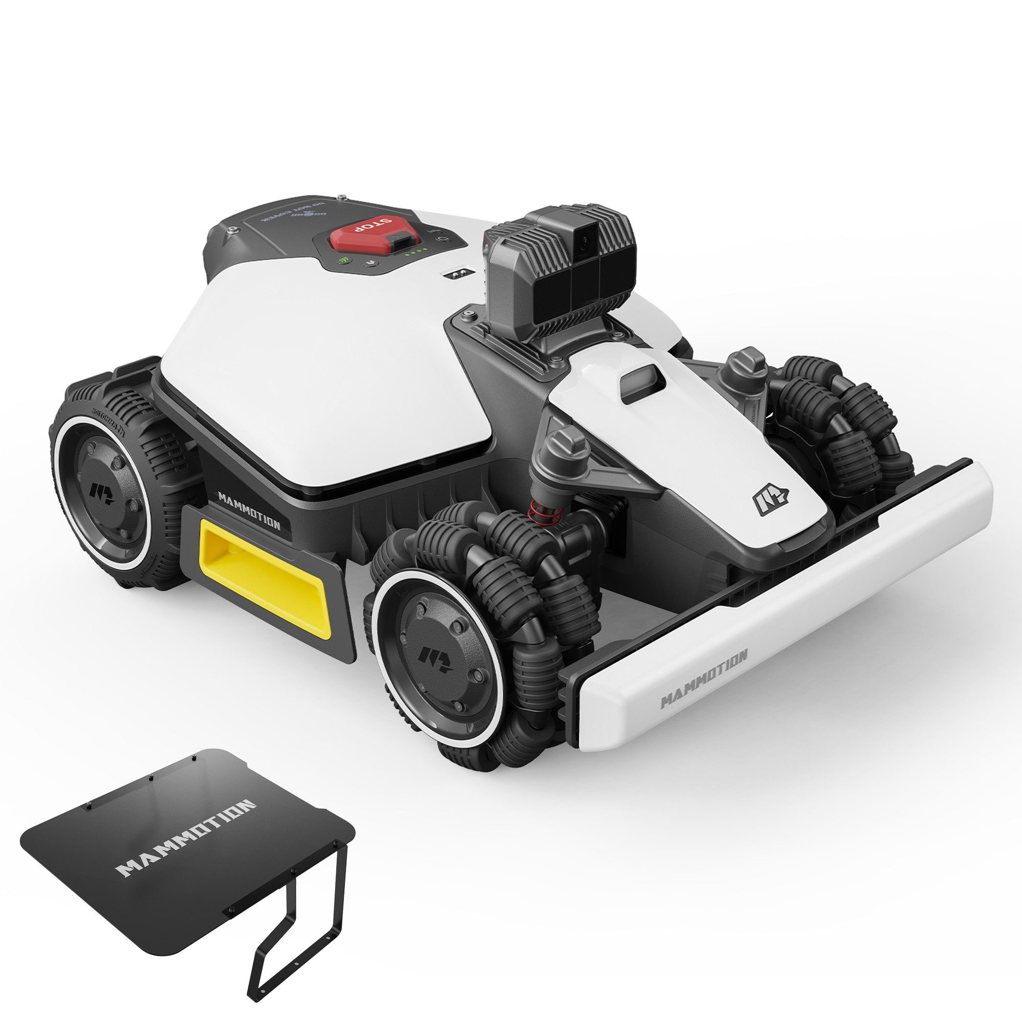 Mammotion Rasenmähroboter LUBA Mini AWD LiDAR Mähroboter ohne Begrenzungskabel, bis 1500 m² Rasenfläche, Allradantrieb, Auto-Kartierung, mit Garage, 4G-Modul, APP