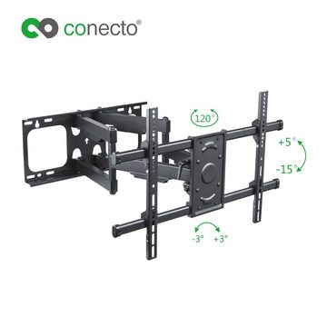 conecto TV Wandhalter für LCD LED Fernseher & Monitor TV-Wandhalterung, (bis 70 Zoll, neigbar, schwenkbar)