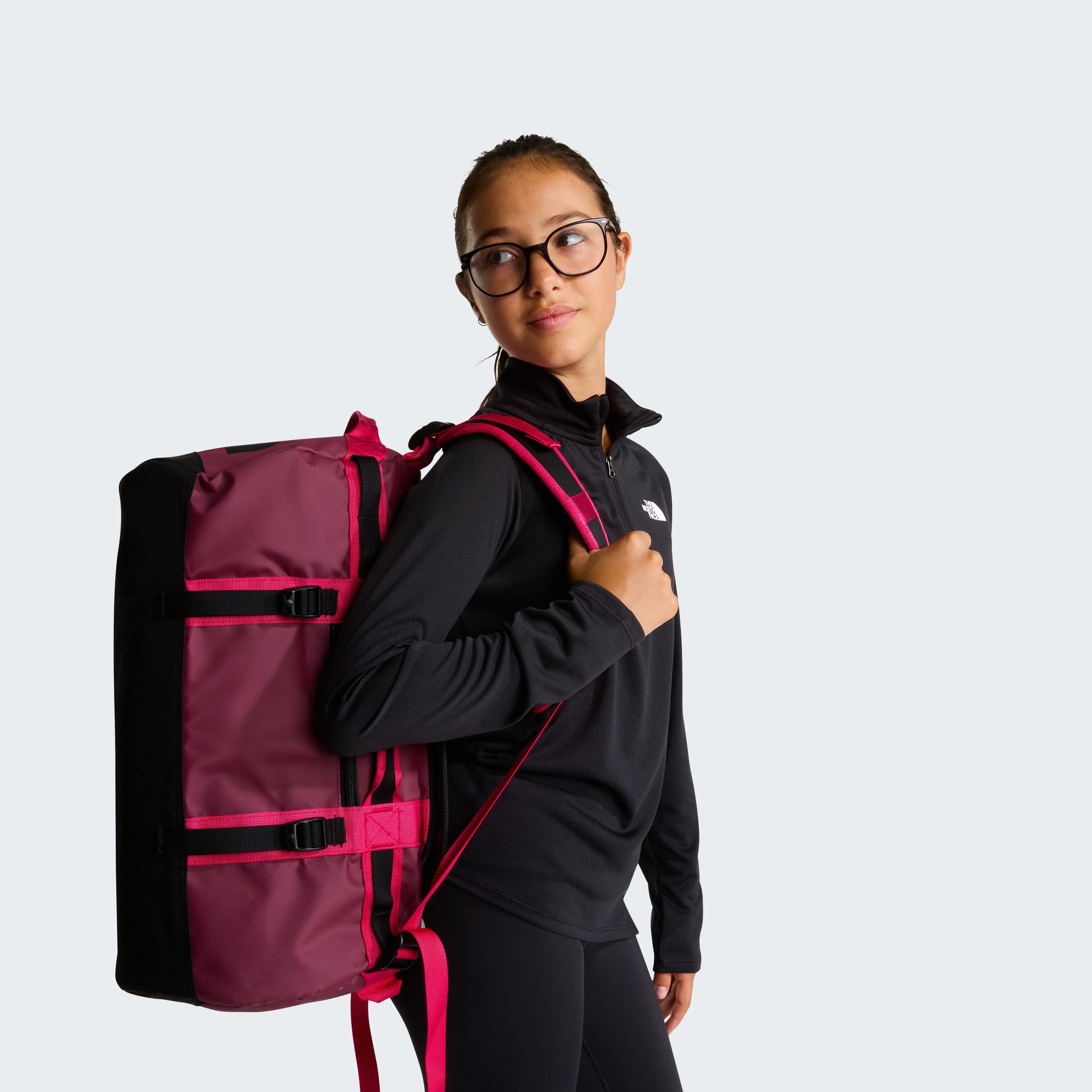 The North Face Funktionsshirt für Kinder, mit Reißverschluss, Langarm, unifarben, aus Polyester – Bild 5 von 5