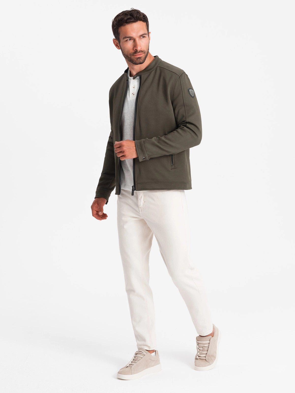 OMBRE Bikerjacke BIKER-Jacke für Herren aus günstig online kaufen