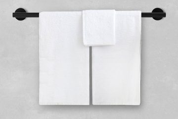 Ambrosya Handtuchhalter Handtuchstange aus Edelstahl Badetuchhalter Handtuchhaken Handtuch, Schwarz