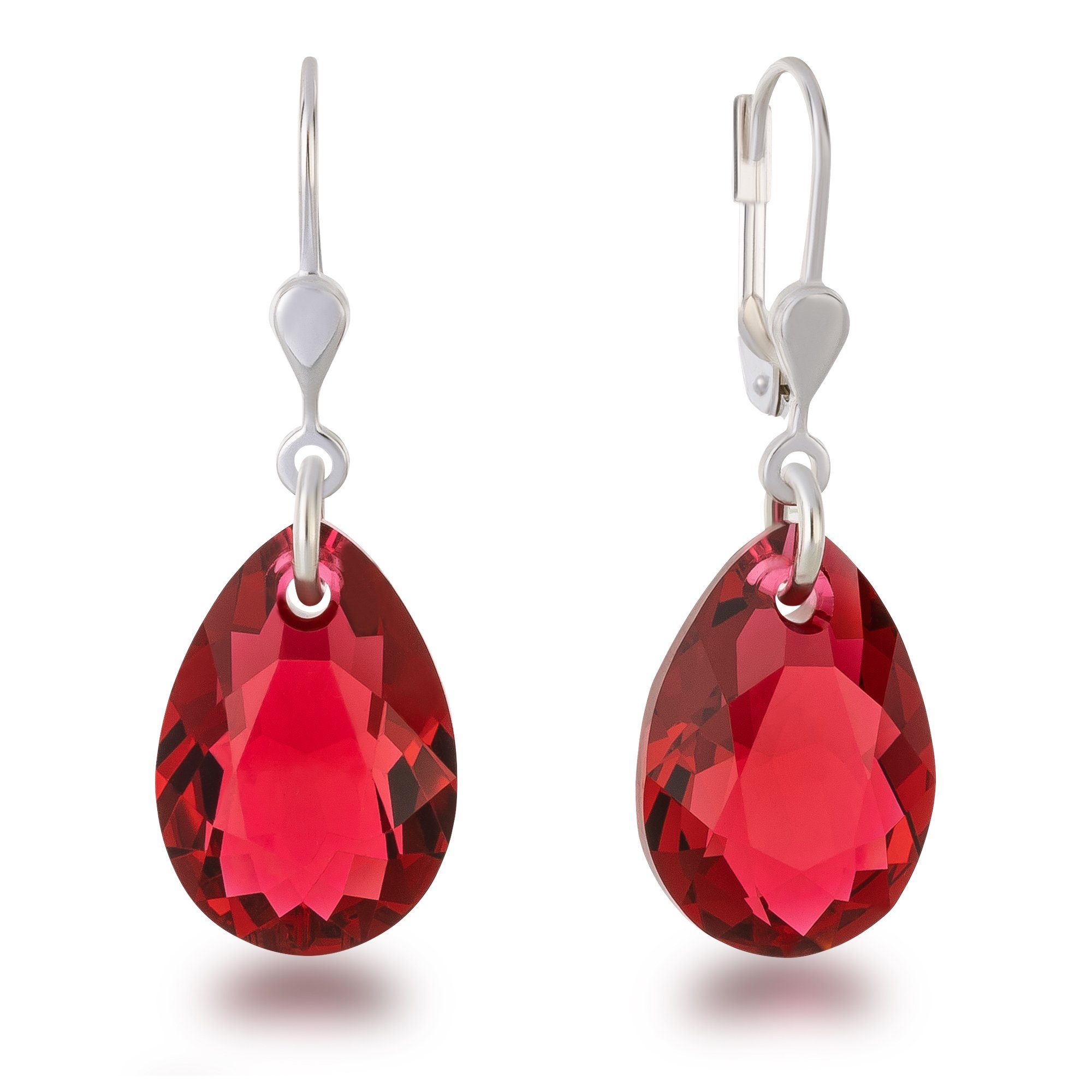 Schöner-SD Paar Ohrhänger Ohrringe hängend mit Pear Cut Kristall Tropfen 16 günstig online kaufen