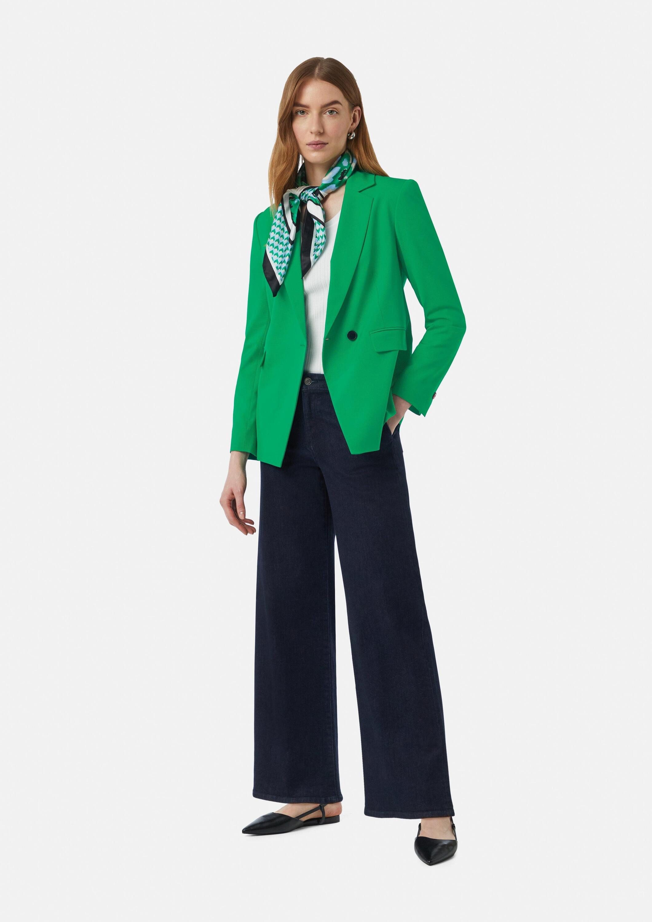 comma Jackenblazer Indoor-Blazer Hochwertiger Blazer mit asymmetrischem Verschluss