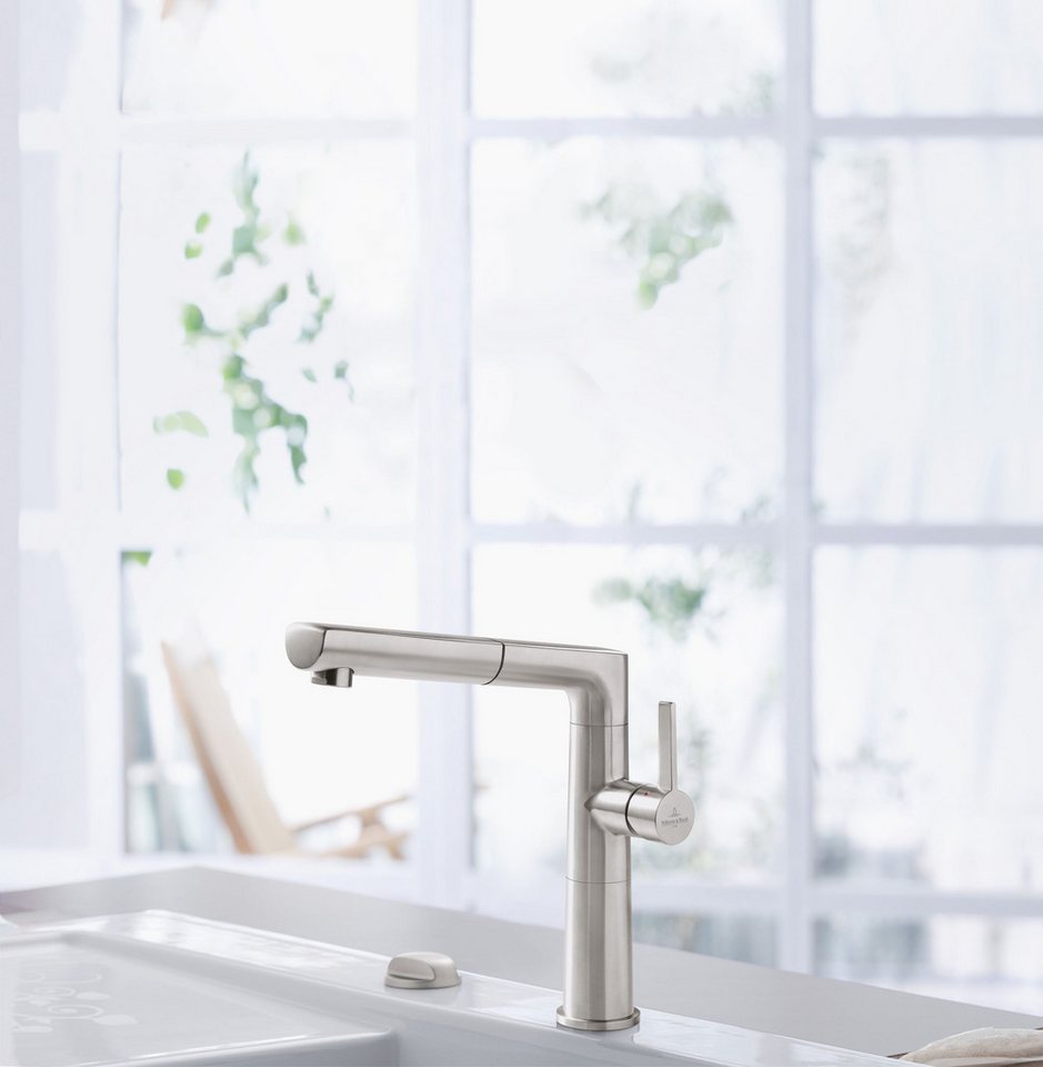 Thumbnail - Villeroy & Boch Küchenarmatur Armatur Wasserhahn Sorano Sky Shower 926900LC Edelstahl Hochdruck