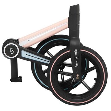 Skiddoü Laufrad Ronny faltbares Laufrad für Kinder bis 30 kg verstellbar in 3 Farben 12 Zoll, inkl. Malbuch